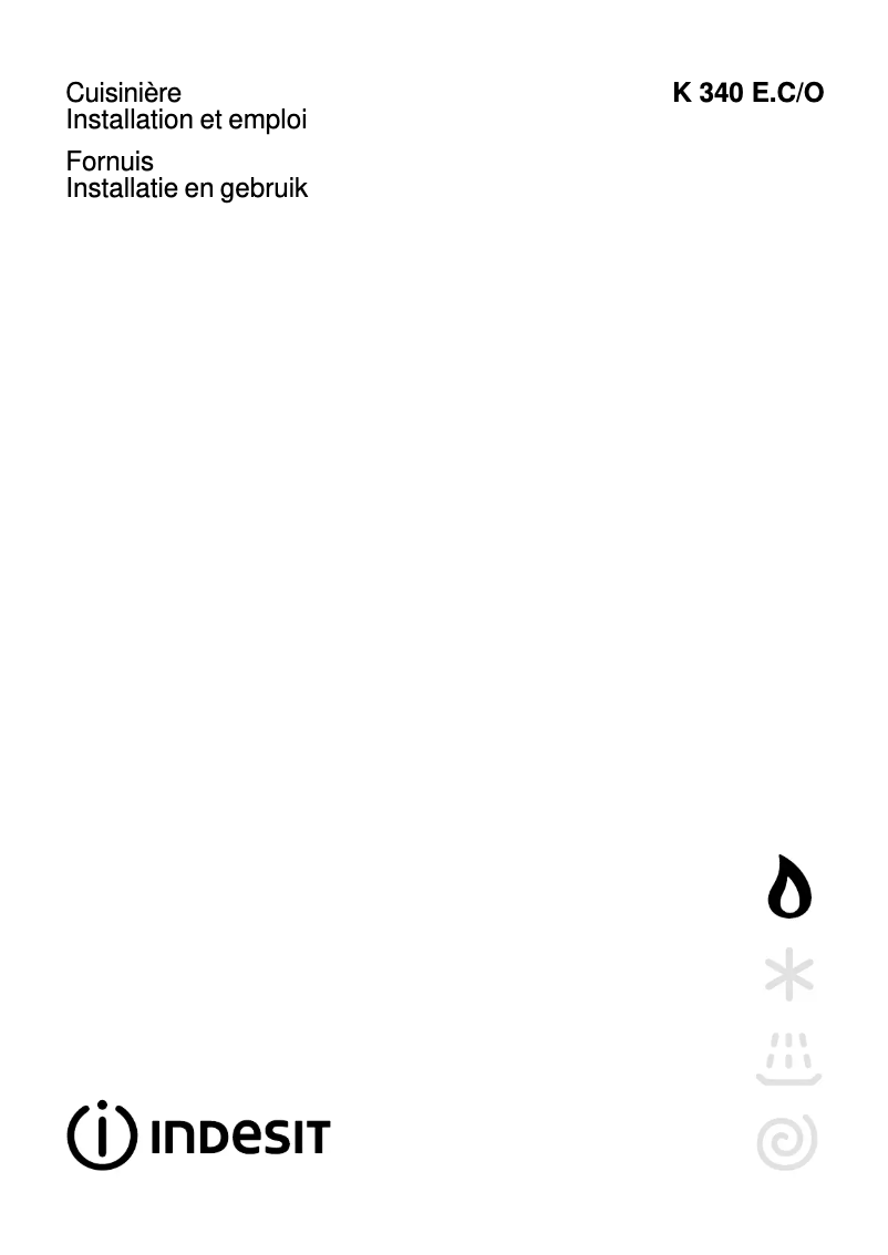 First page image of the manual for K 340 E X