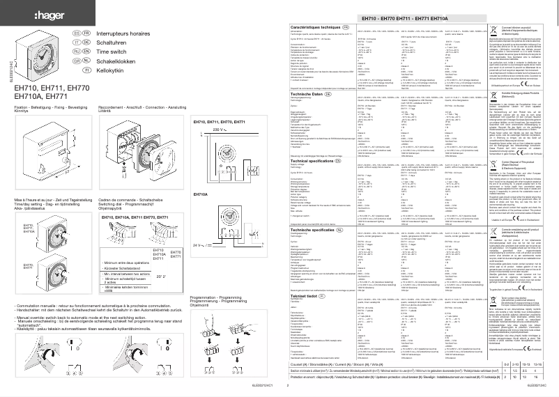 First page image of the manual for EH710A