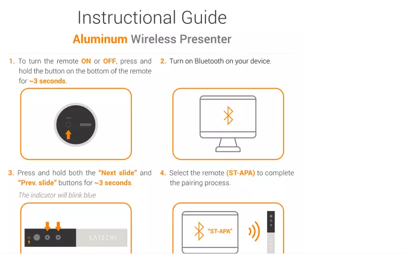 First page image of the manual for ST-APA