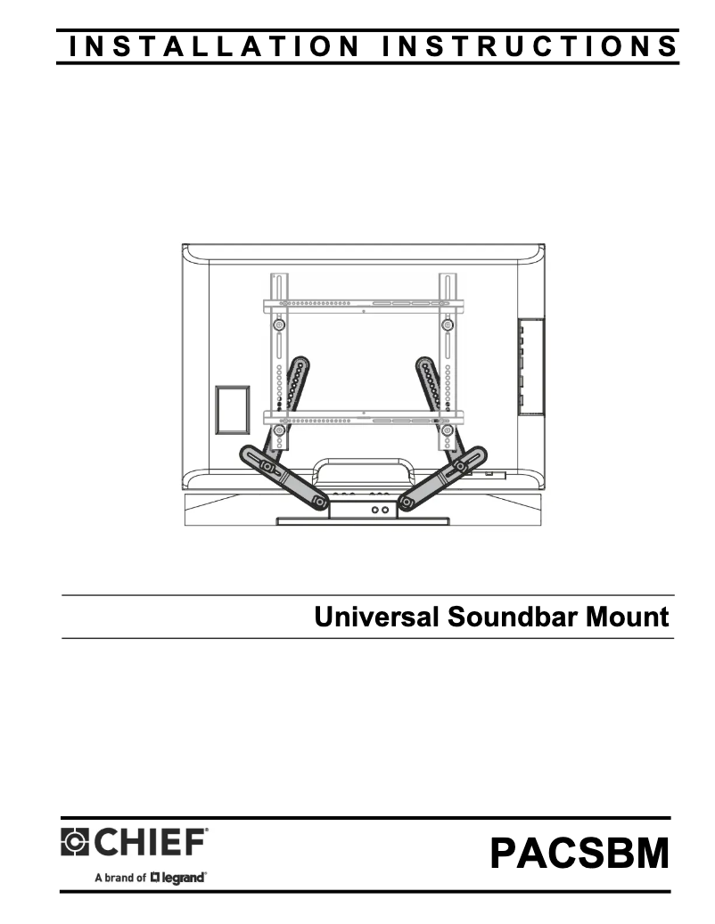 First page image of the manual for PACSBM