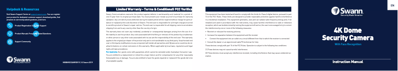 First page image of the manual for 4K Dome Security Camera
