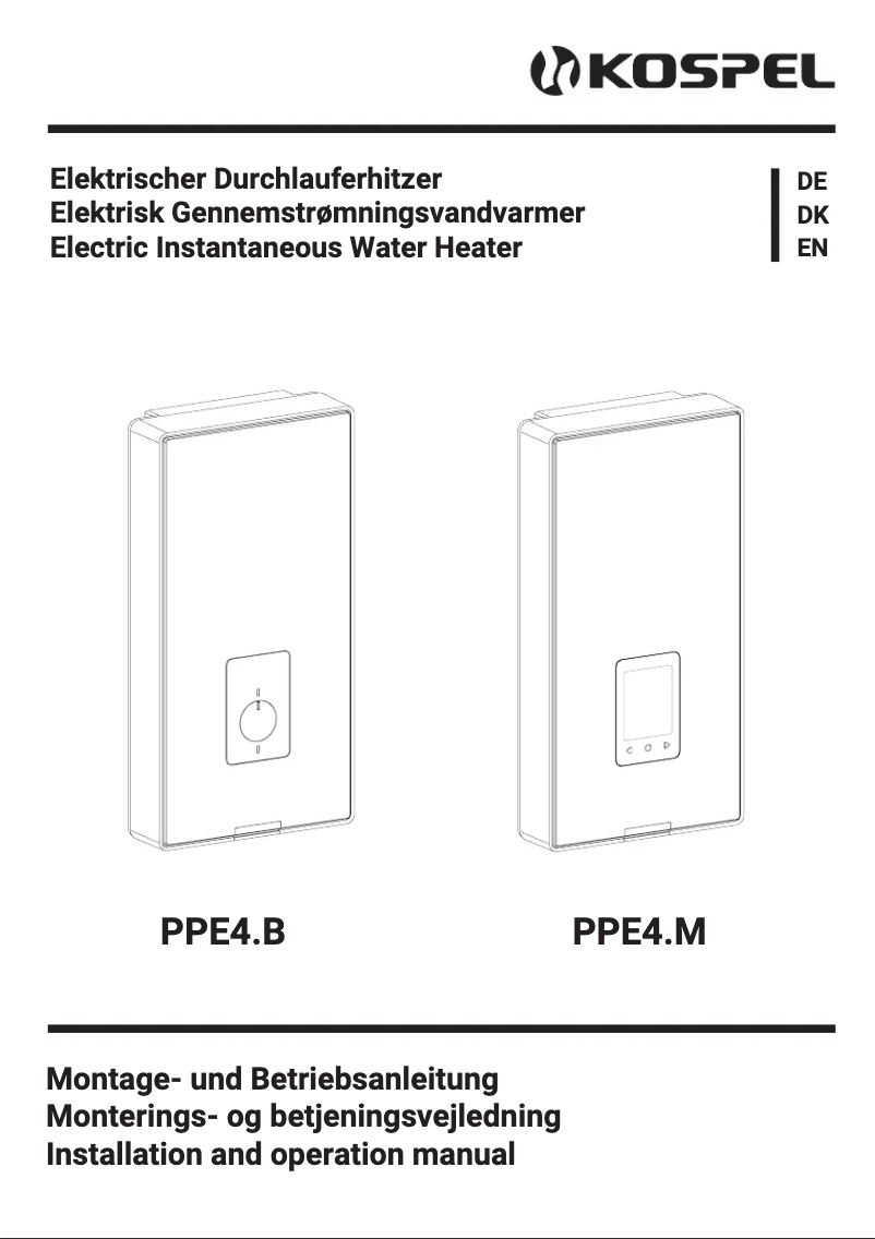 First page image of the manual for PPE4.L-17