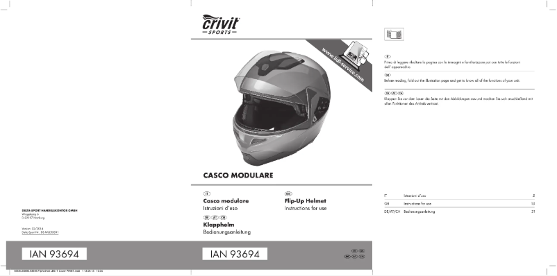 First page image of the manual for IAN 078787