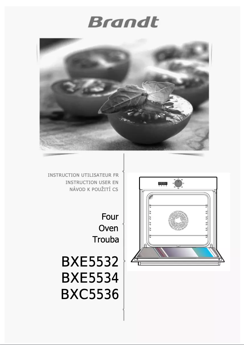 Page 1 of the manual User Manual Brandt BXE5532X