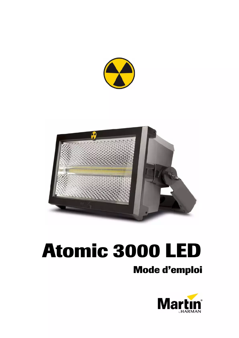 First page image of the manual for Atomic 3000 LED