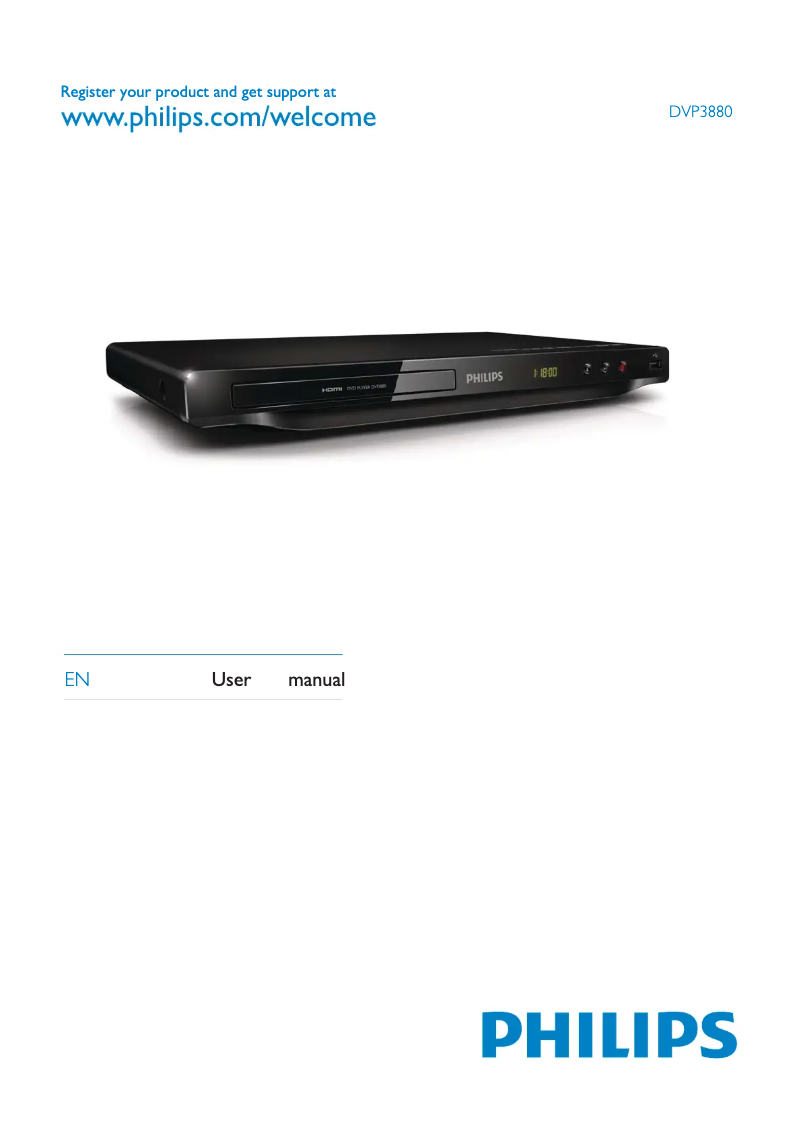 Page 1 of the manual User Manual Philips DVP2852