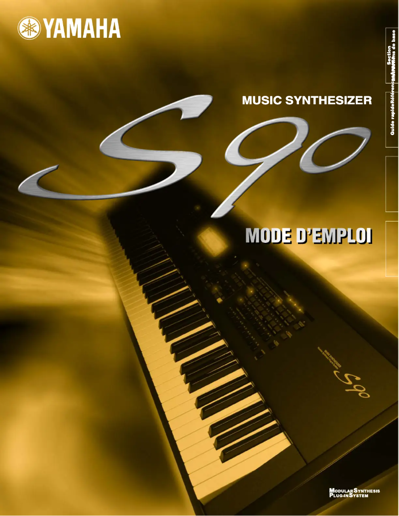 Page 1 of the manual User Manual Yamaha S90