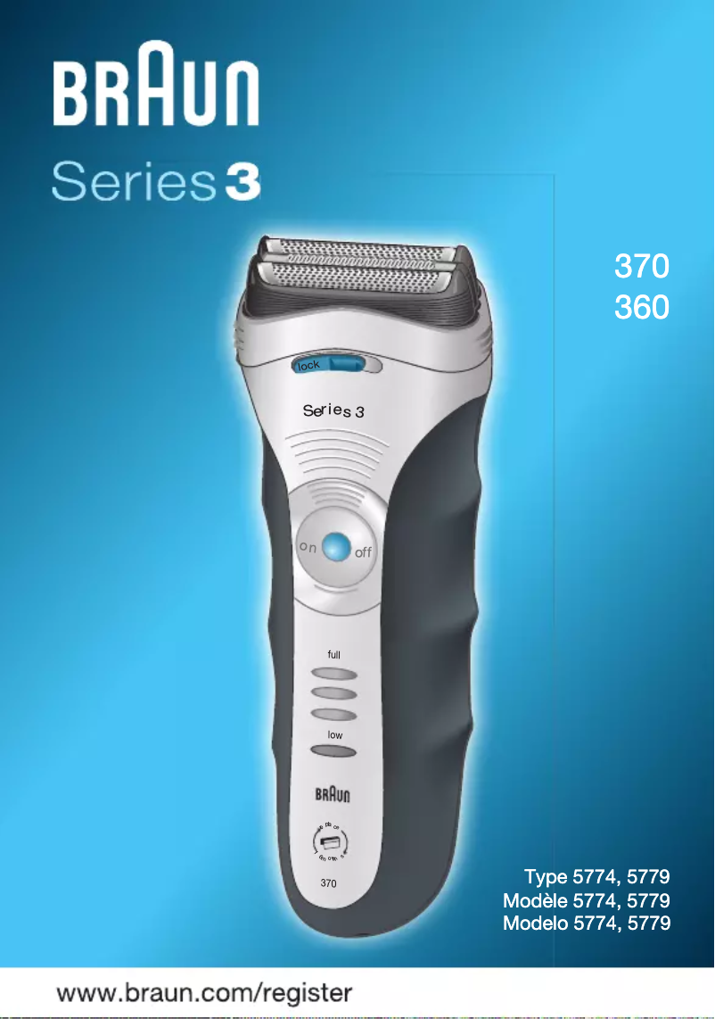 First page image of the manual for Series 3 360