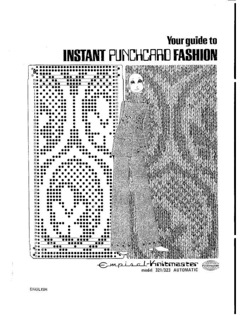 First page image of the manual for Knitmaster 321