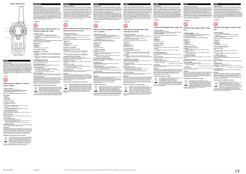 Image de la première page du manuel de l'appareil RC-6430