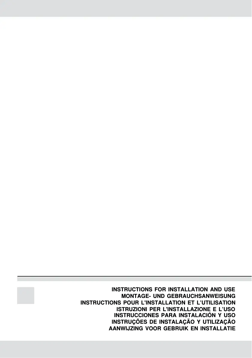 Page 1 of the manual User Manual Rosieres RHD6IN