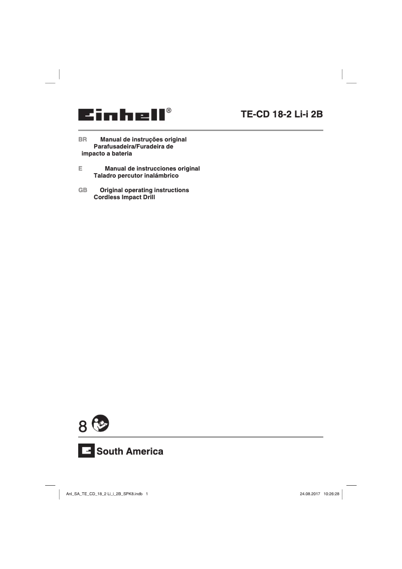 First page image of the manual for TE-CD 18-2 Li-i 2B