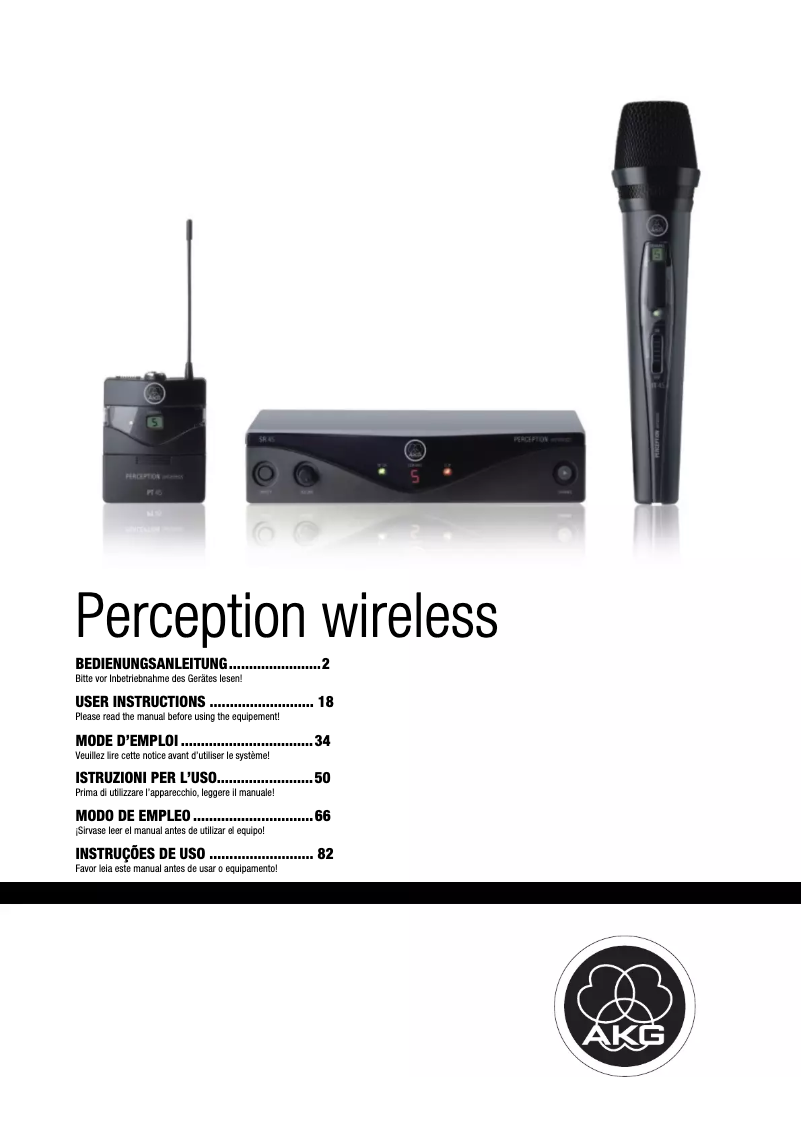 First page image of the manual for Perception Wireless