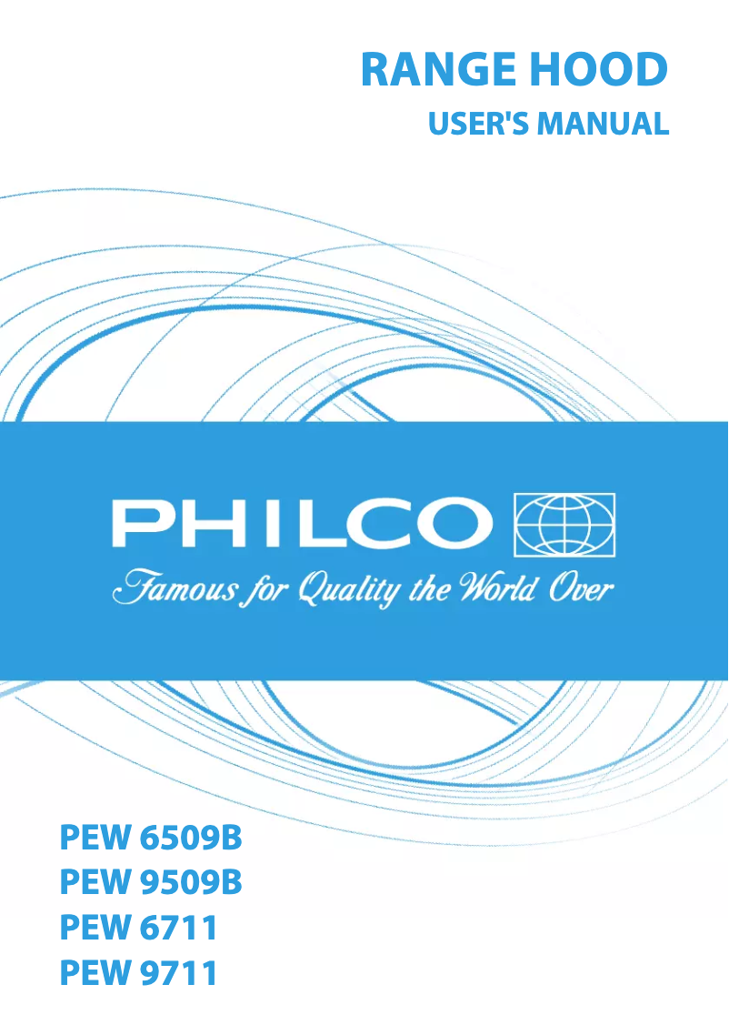 Page 1 of the manual User Manual Philco PEW 6509 B