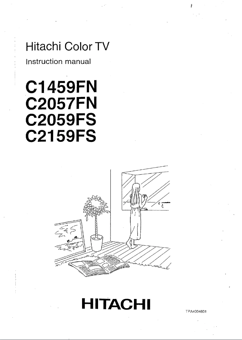 Page 1 of the manual User Manual Hitachi C2057FN