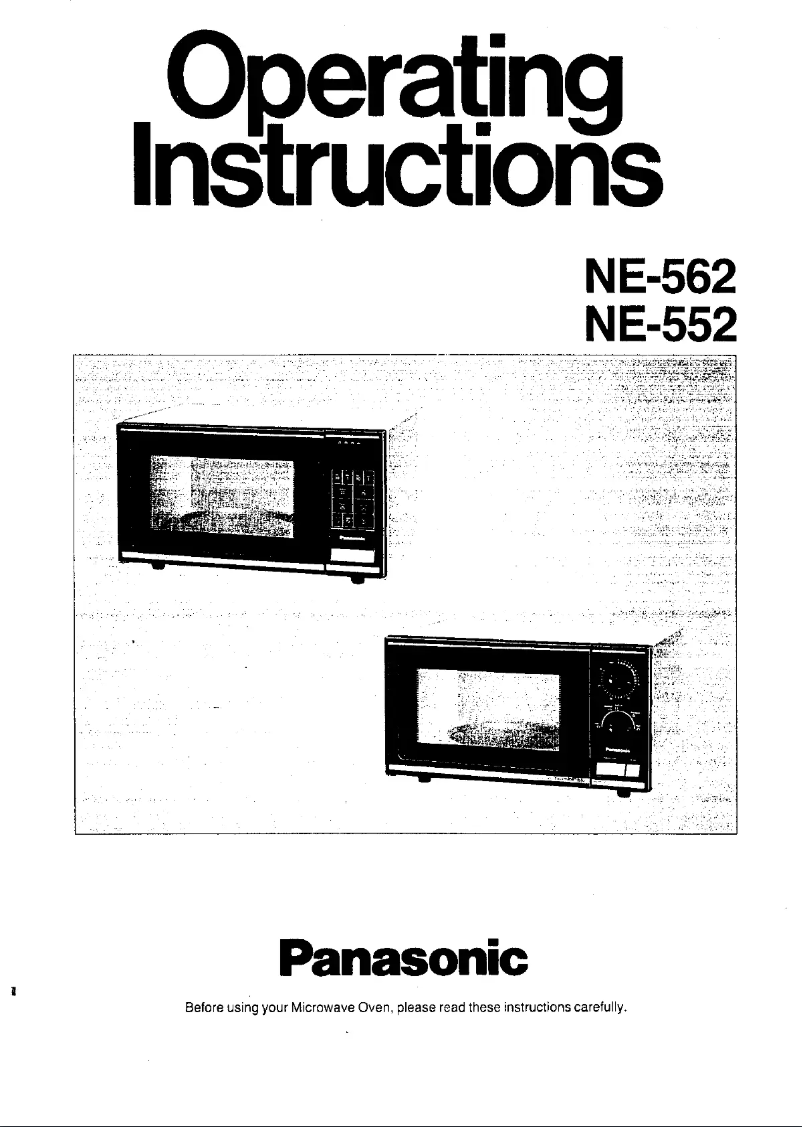 First page image of the manual for NE-552
