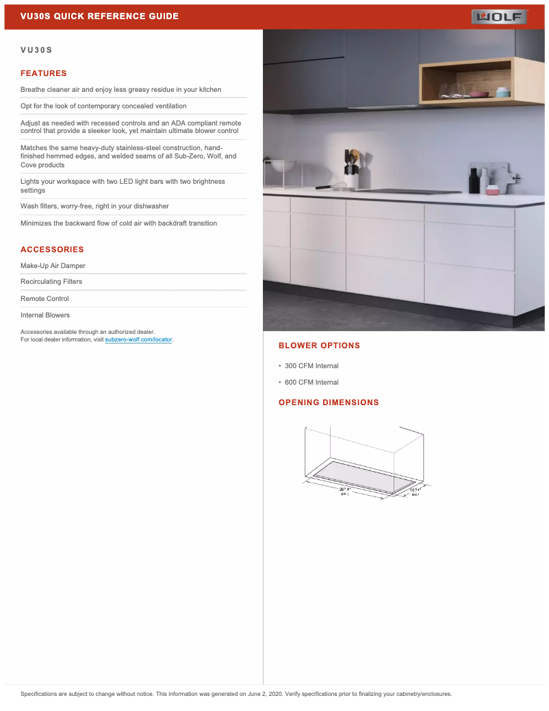 Image de la première page du manuel de l'appareil VU30S