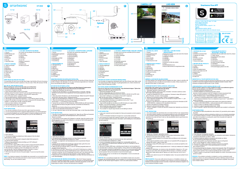 Page 1 of the manual User Manual Smartwares View App