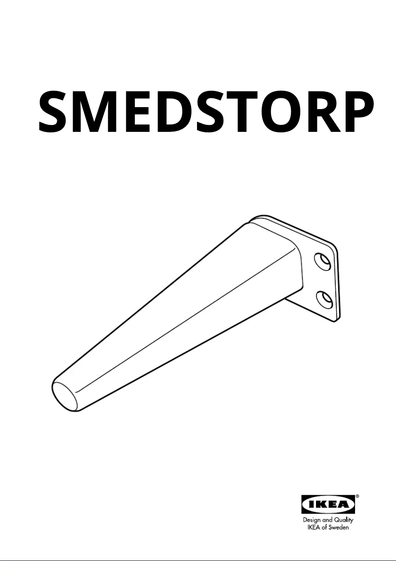 First page image of the manual for SMEDSTORP 305.226.49