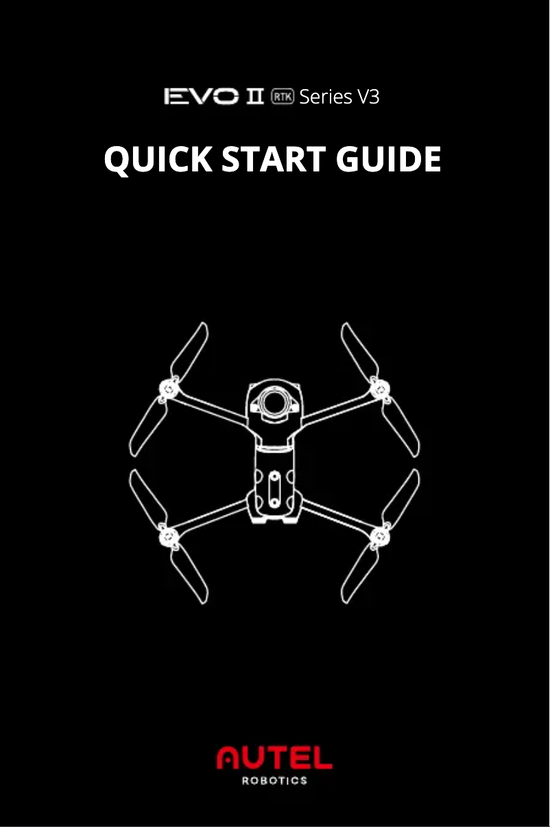 First page image of the manual for EVO II RTK V3