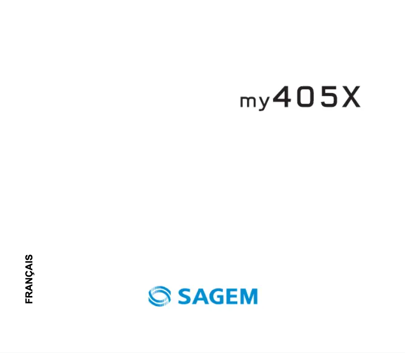 First page image of the manual for my405X