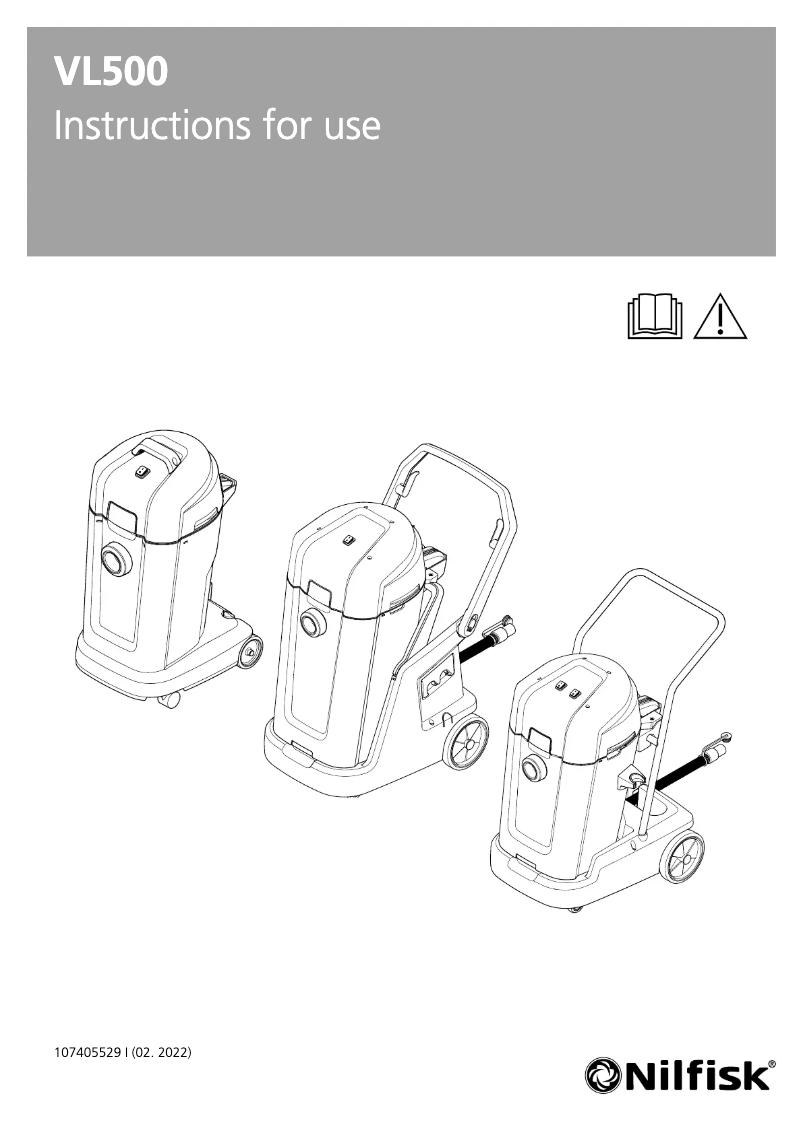 First page image of the manual for VL500