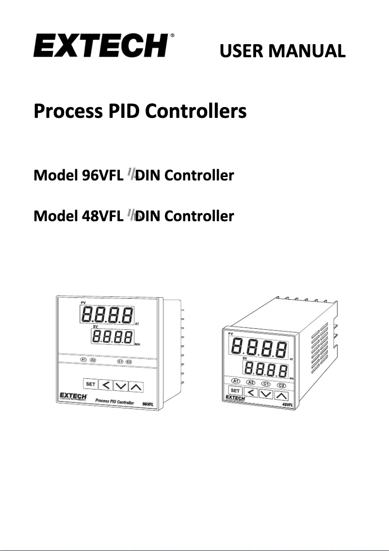 Page 1 of the manual User Manual Extech 48VFL13