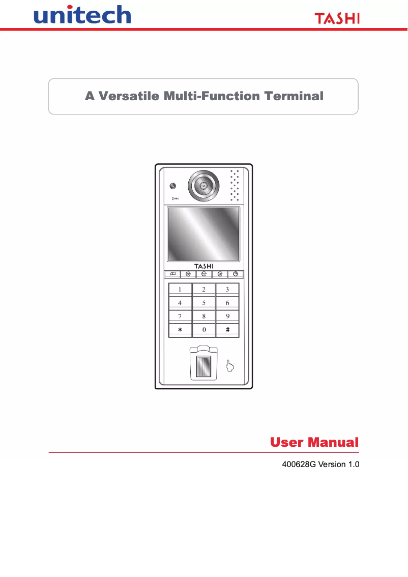 Page 1 de la notice Manuel utilisateur Unitech MT380