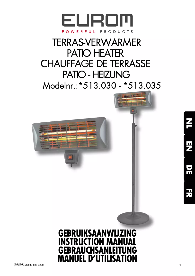 First page image of the manual for 513035