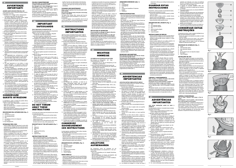 First page image of the manual for Spremì Metal 407