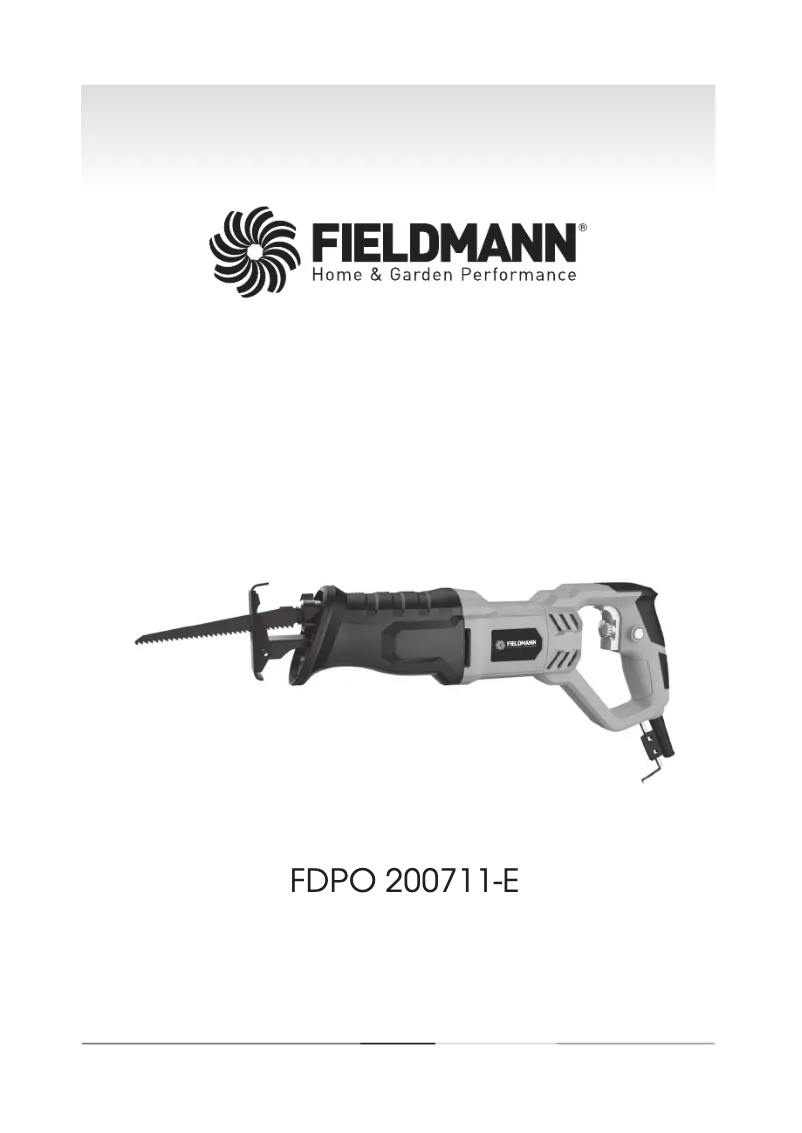 First page image of the manual for FDPO 200711-E
