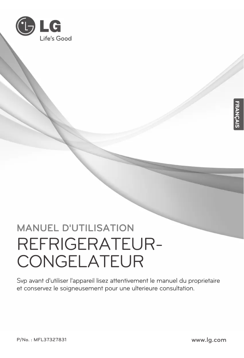 First page image of the manual for GR-B652YSYW