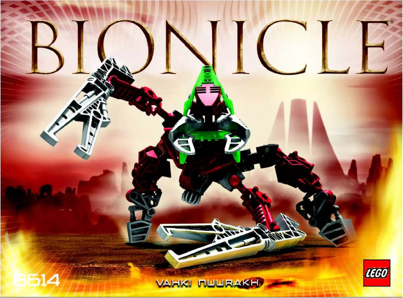 Page 1 of the manual User Manual Lego Bionicle 8614