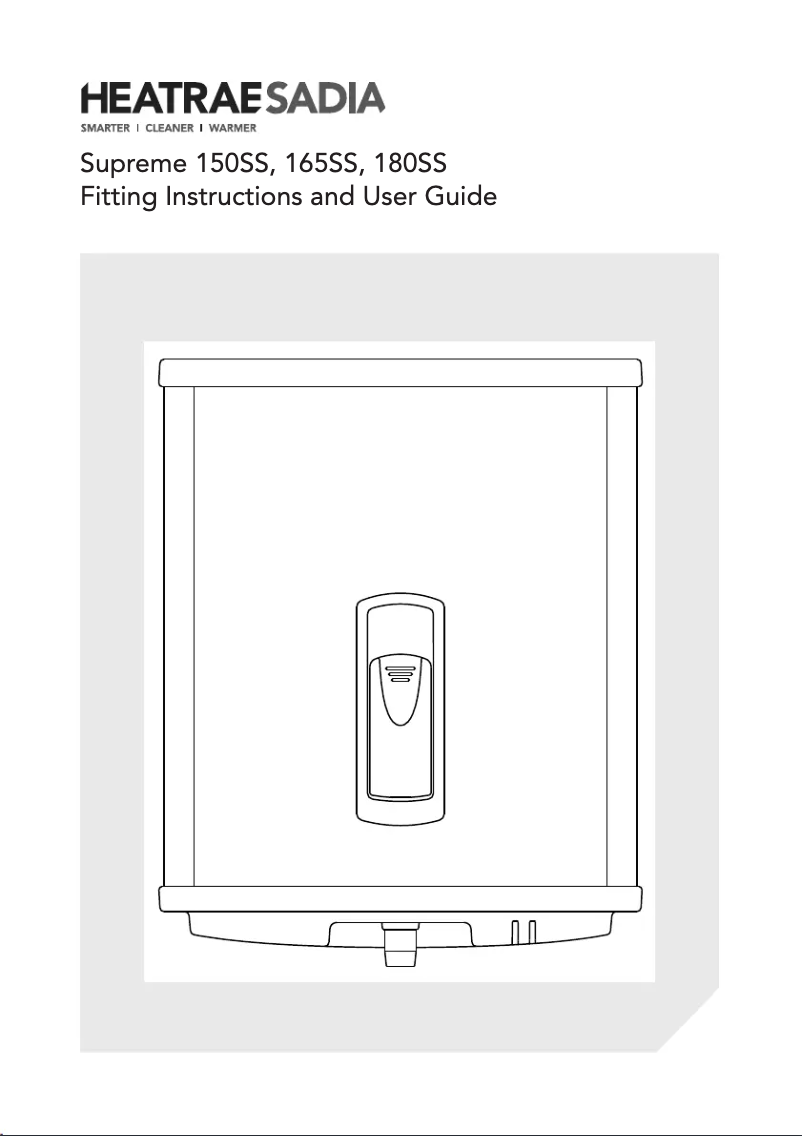 First page image of the manual for Supreme 150SS