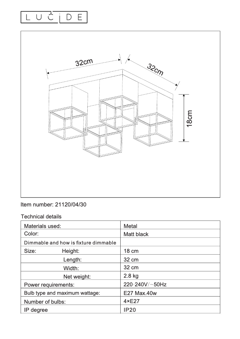First page image of the manual for Rixt 21120/04/30