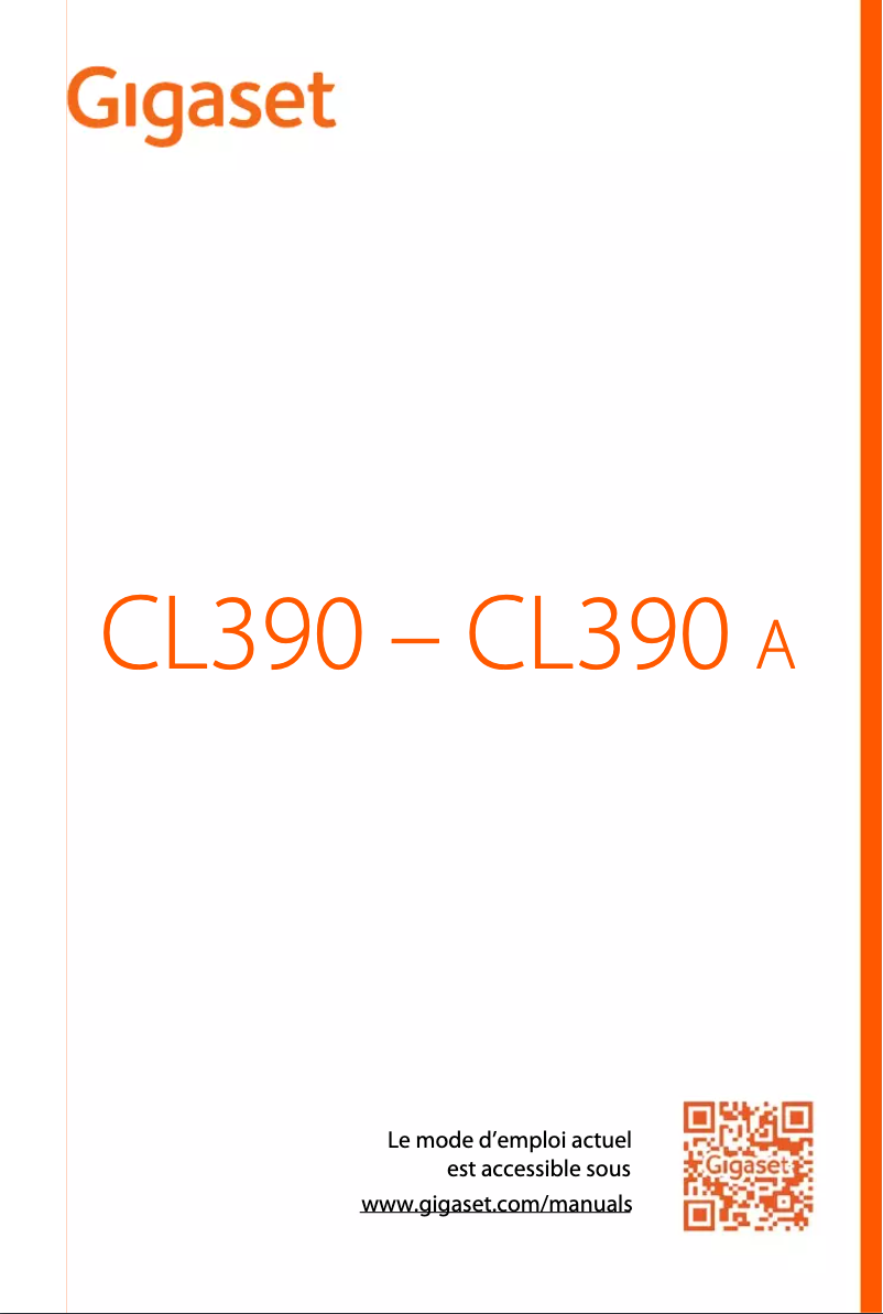 First page image of the manual for CL390