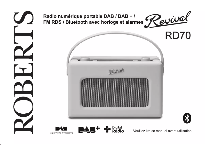 First page image of the manual for RD70