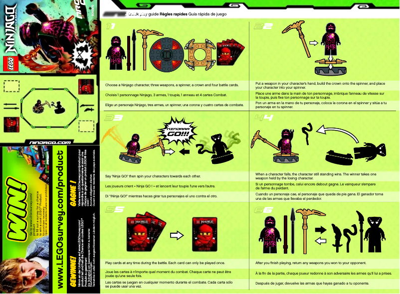 Page 1 of the manual User Manual Lego Ninjago 9572