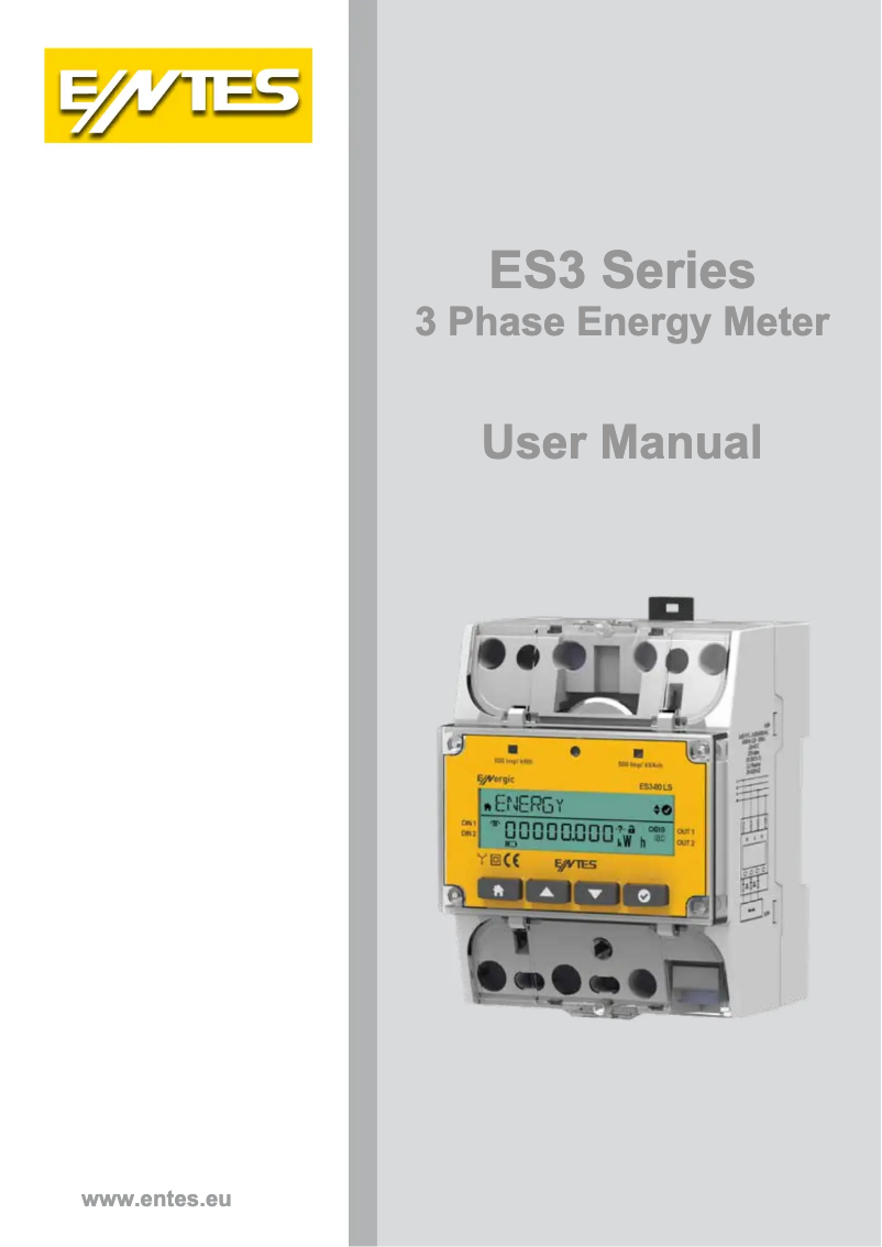 First page image of the manual for ES3-80LSE