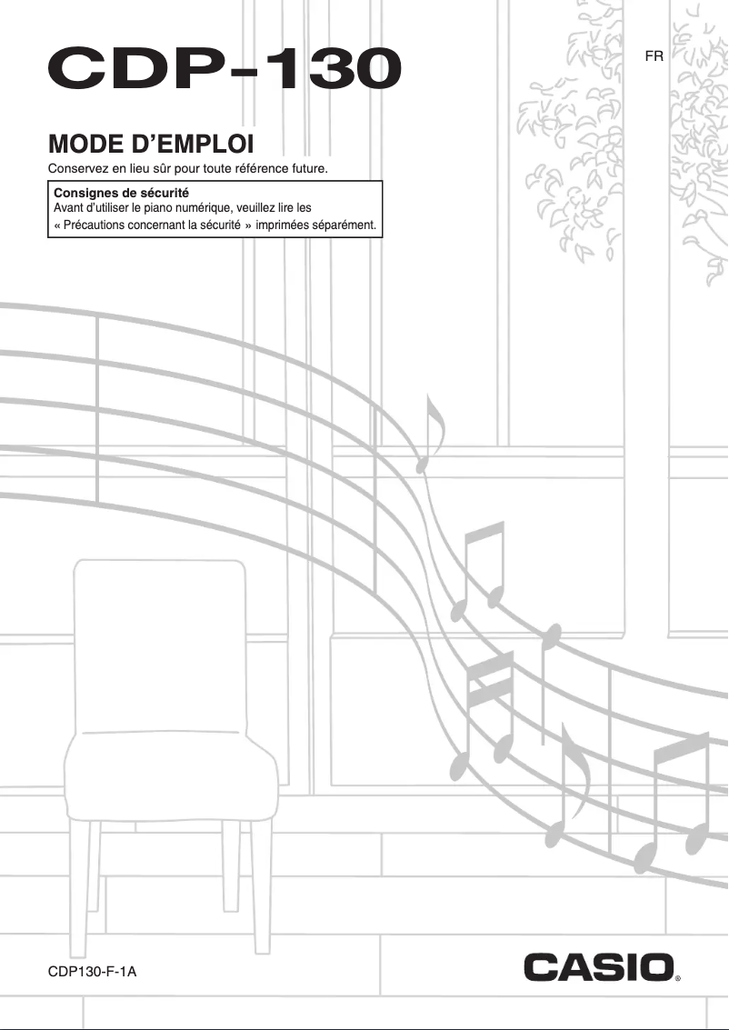 Image de la première page du manuel de l'appareil CDP-130