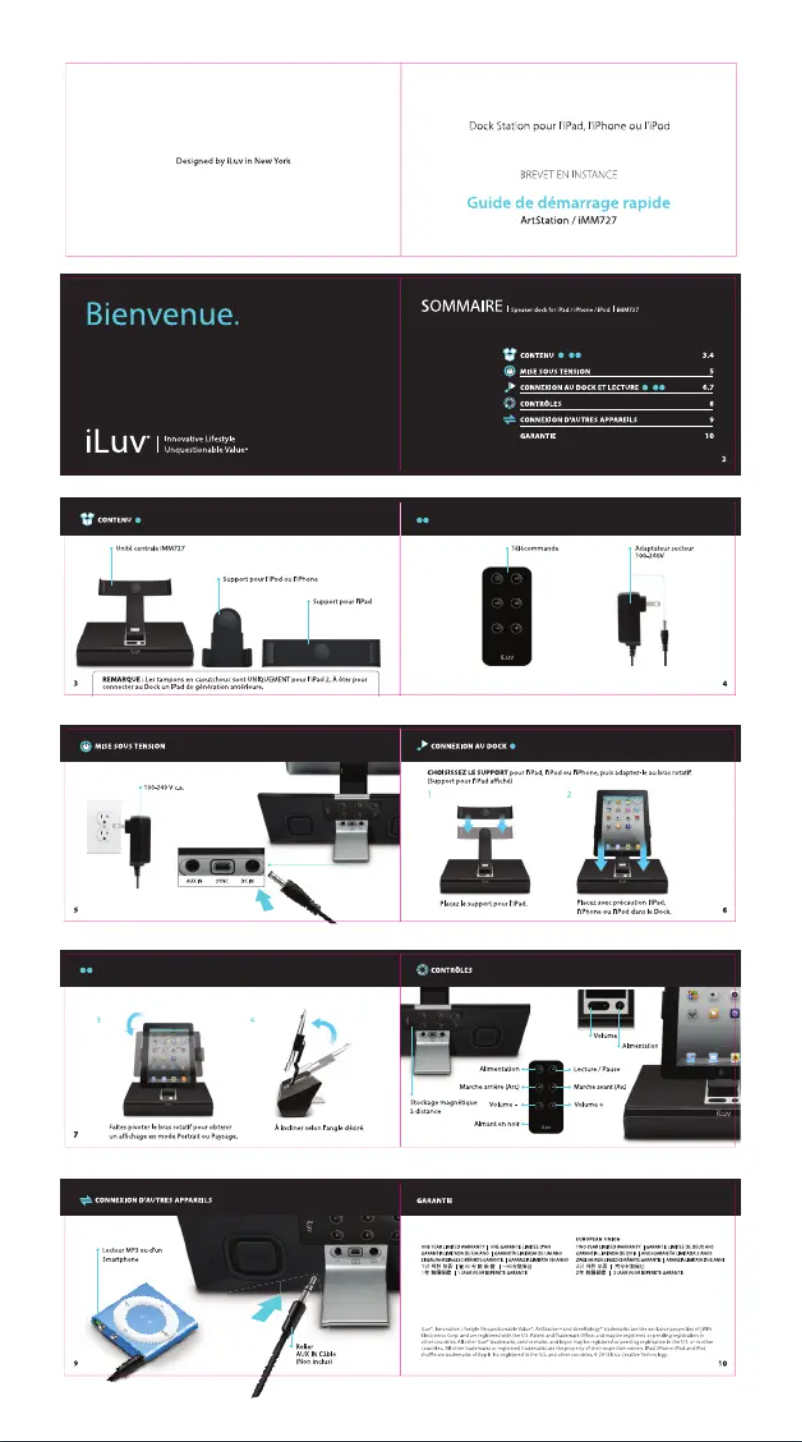 Page 1 of the manual User Manual iLuv IMM727