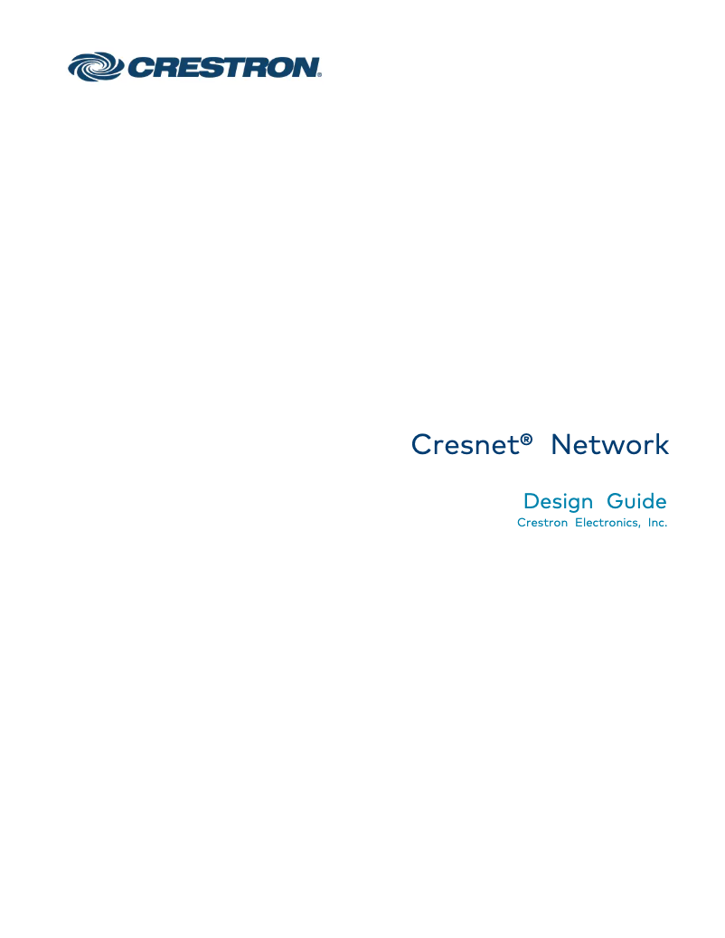Page 1 of the manual User Manual Crestron C2N-HBLOCK