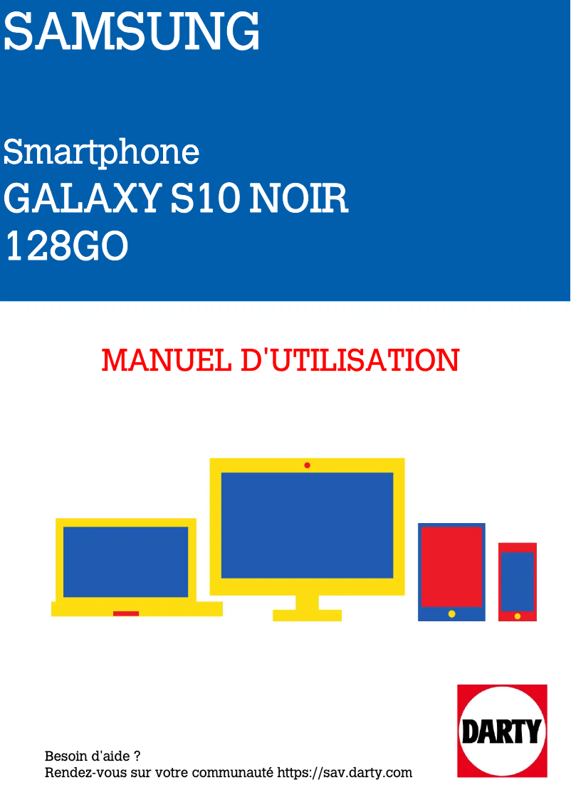 First page image of the manual for Galaxy S10 Plus