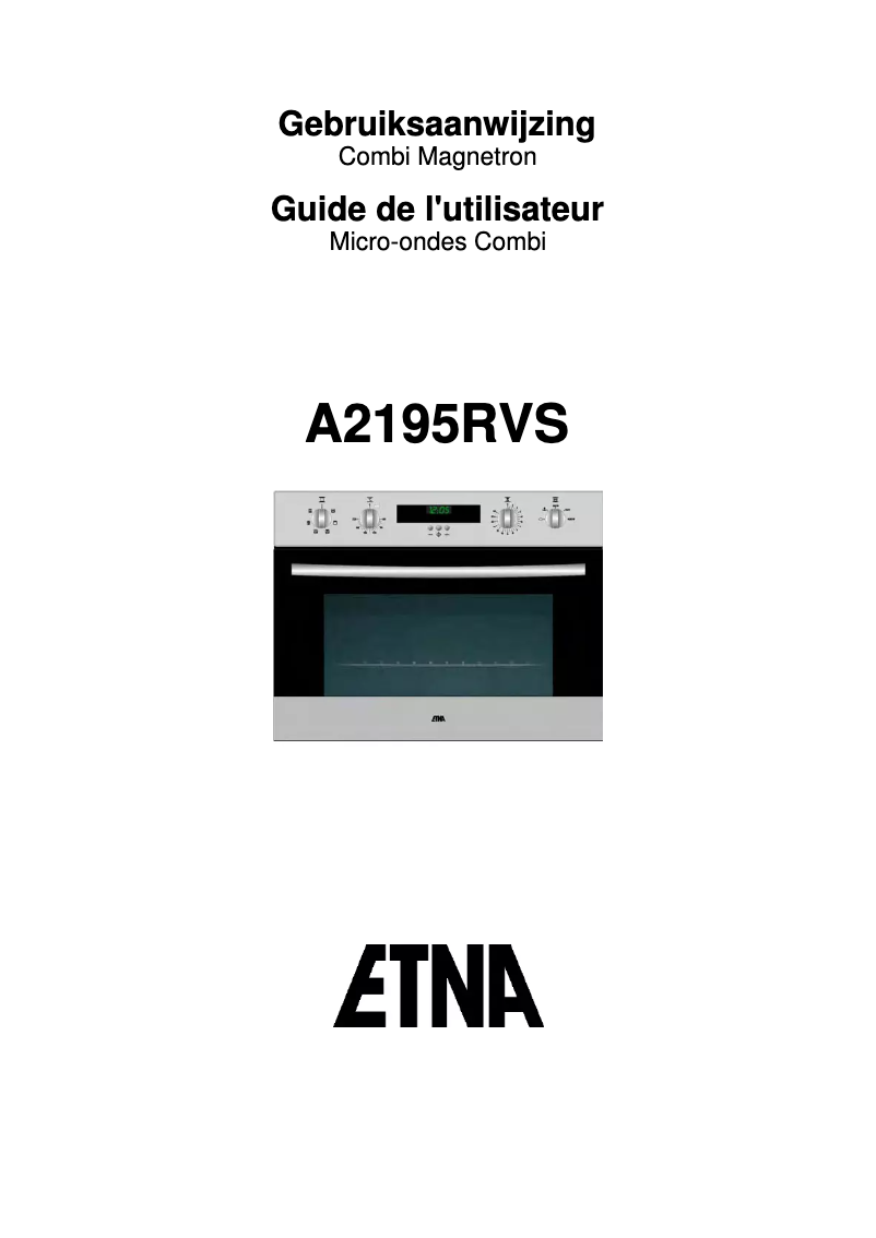 First page image of the manual for A2195RVS