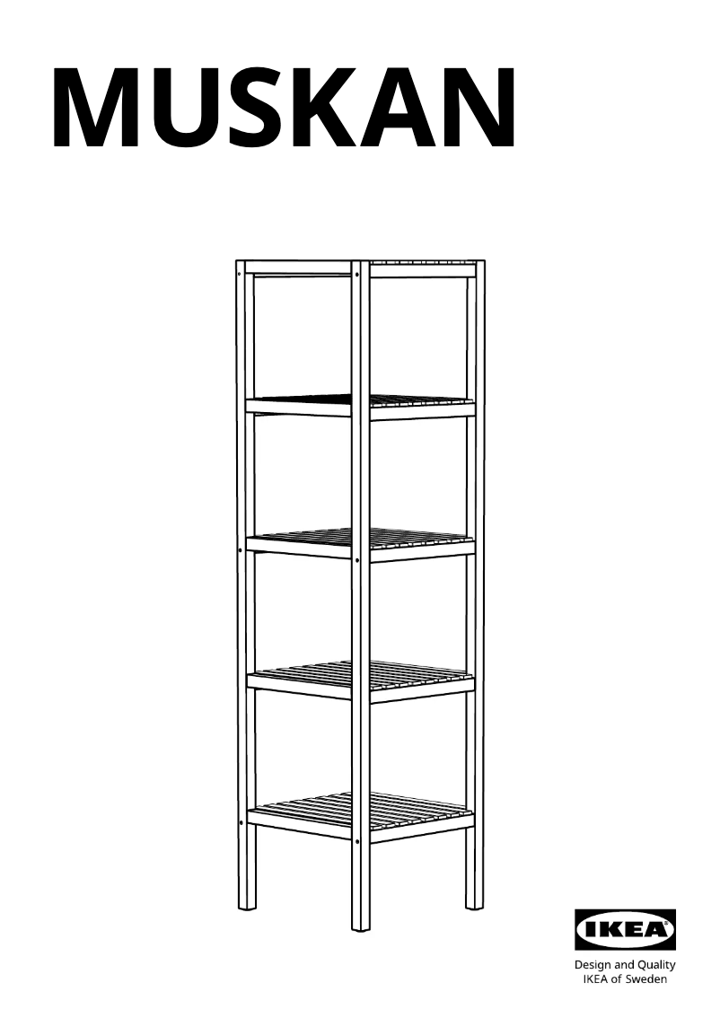 Page 1 of the manual User Manual Ikea MUSKAN 305.624.66