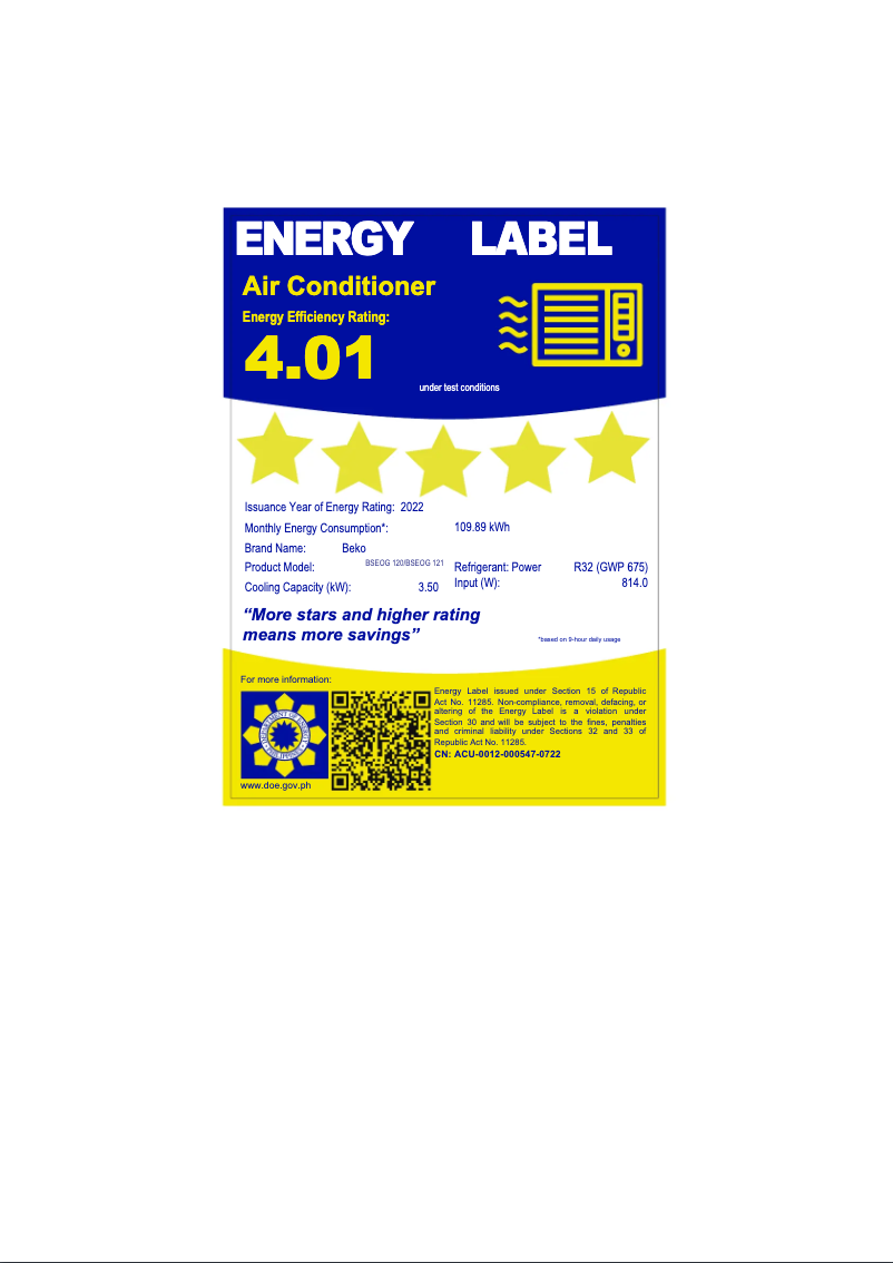 First page image of the manual for BSEOG 121