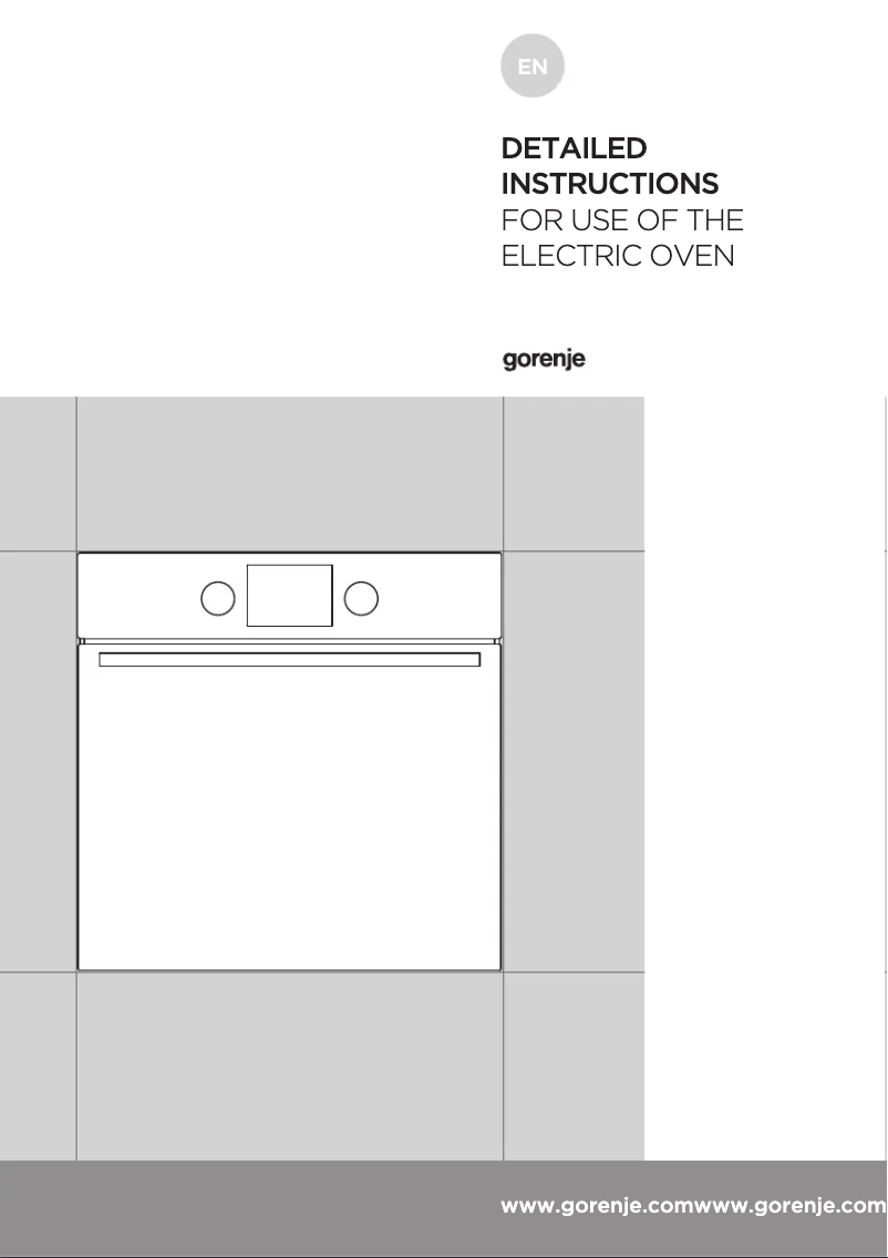 First page image of the manual for BO637E30X
