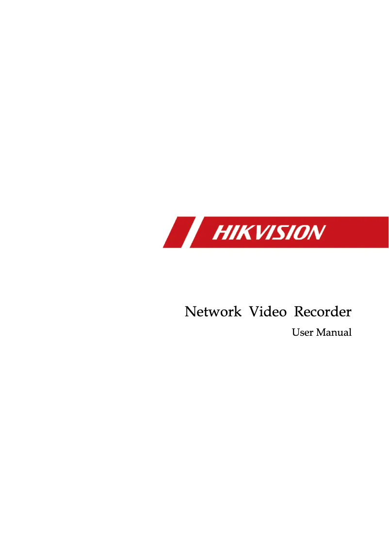 Page 1 of the manual User Manual Hikvision DS-7616NXI-I2/4S