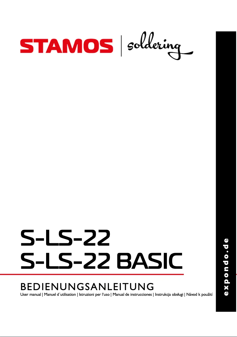 Page 1 of the manual User Manual Stamos S-LS-22