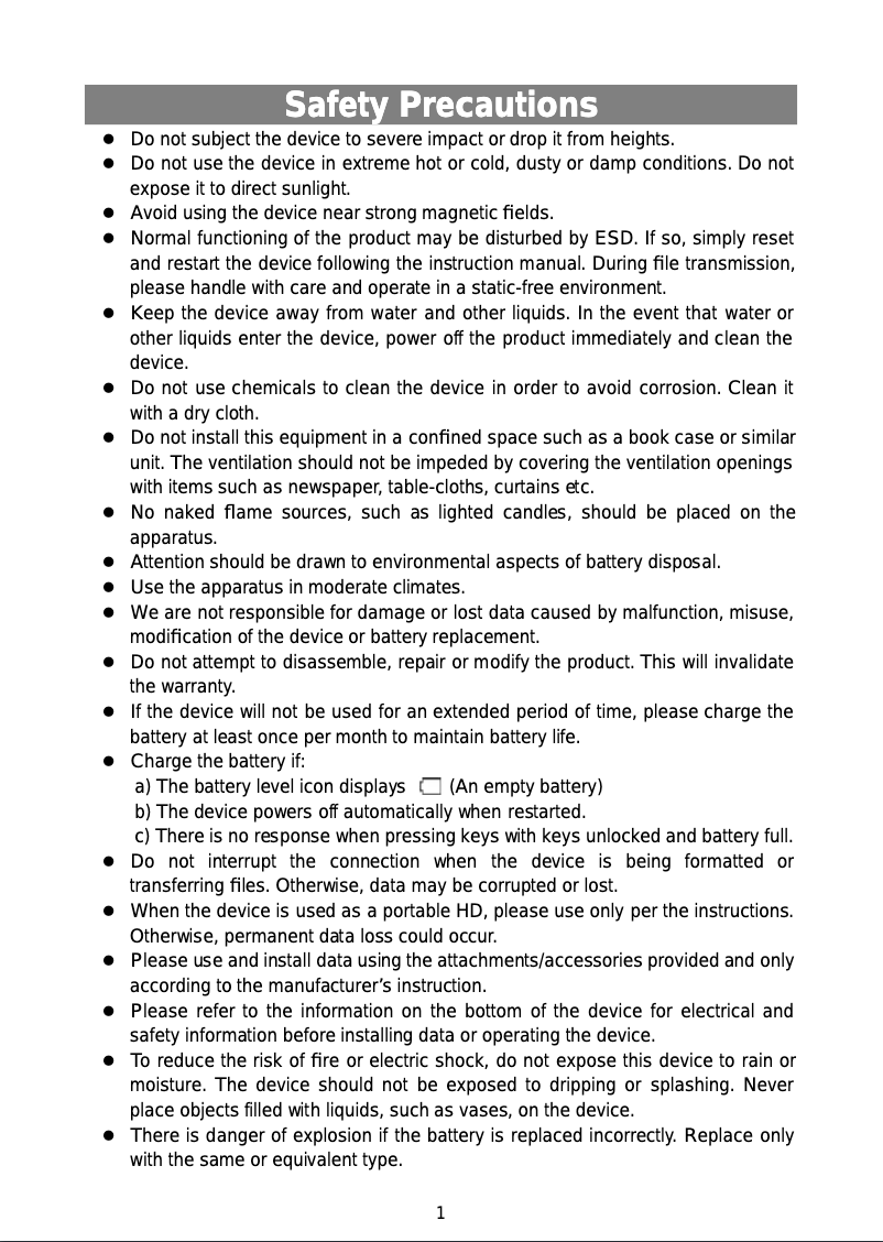 Page 1 of the manual User Manual Nextbook Premium 8SE